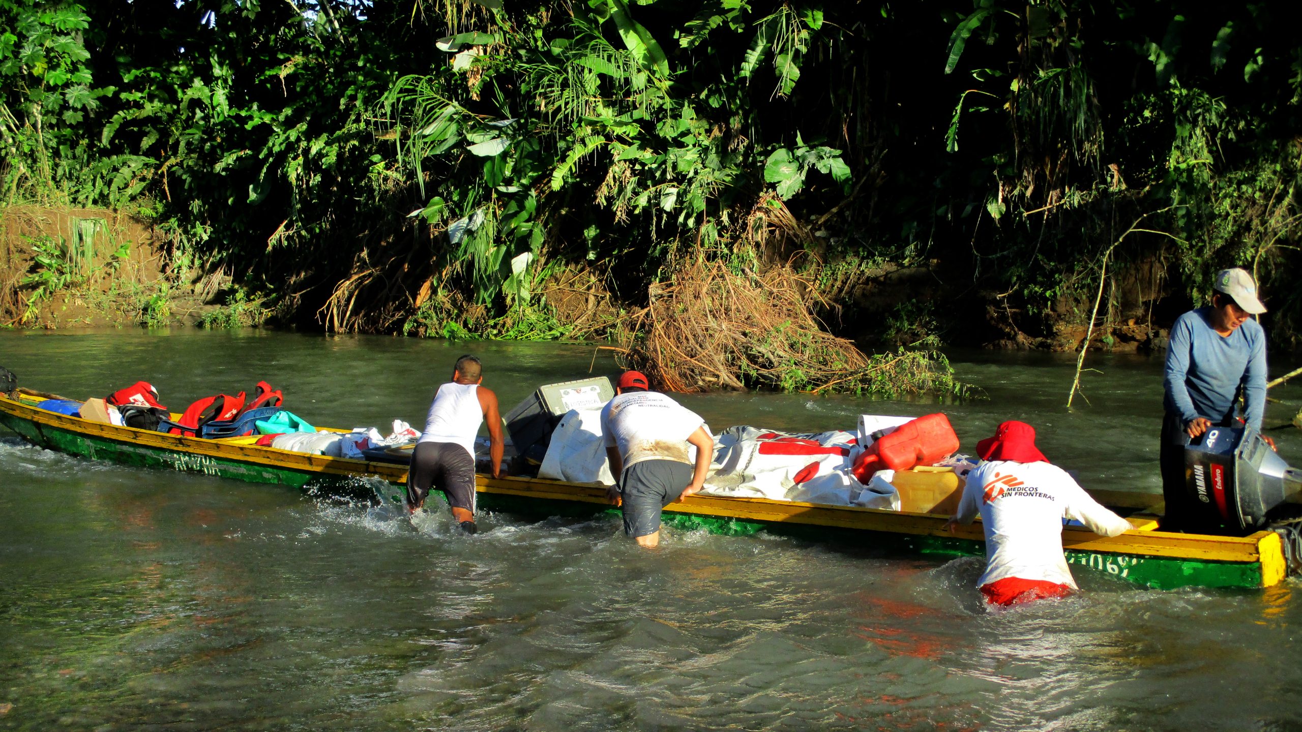 Viaje en bote hacia Chocó, Colombia. 2017.